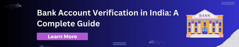 Bank Account Verification in India