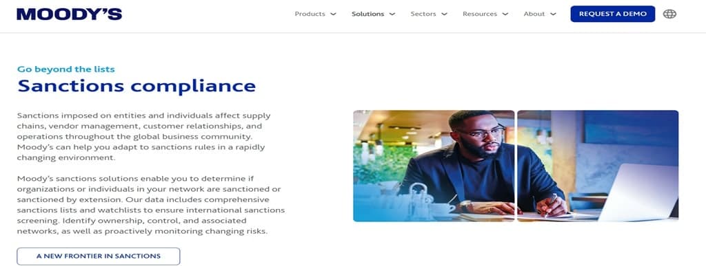 moody's sanctions screening tool