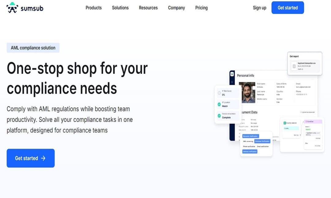 sumsub-aml solution for banks